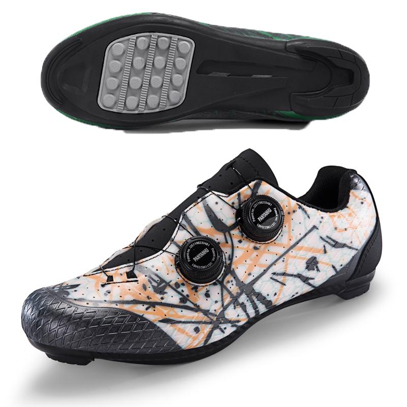 Sapatos Respiráveis SPD para Ciclismo de Estrada Para Homens Mulheres Sapatos de Bicicleta Com Fivela Rotativa Sapatos de Travamento Profissionais Para Bicicleta de Estrada Para Corrida & Uso Diário