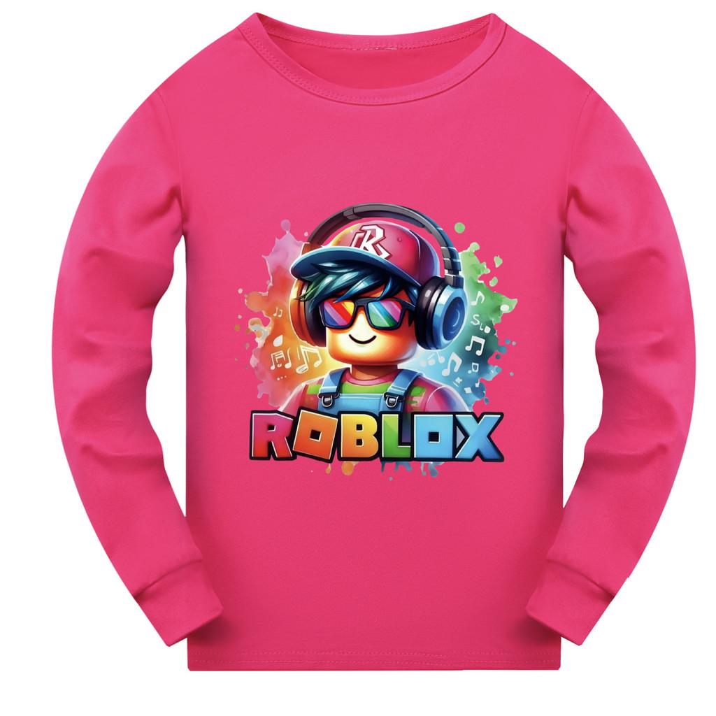 5528 Kids Boys Girls Roblox Print Long Sleeves T-Shirt