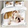 French Bulldog Duvet Cover Set Cute Animal Modern Decorative 3 Piece Bedding Set With 2 Pillowcase Dog Pattern Comforter Covers