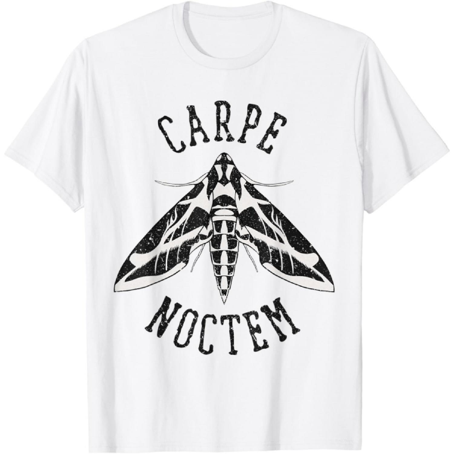 Carpe Noctem (Seize the Night) Moth T-Shirt S