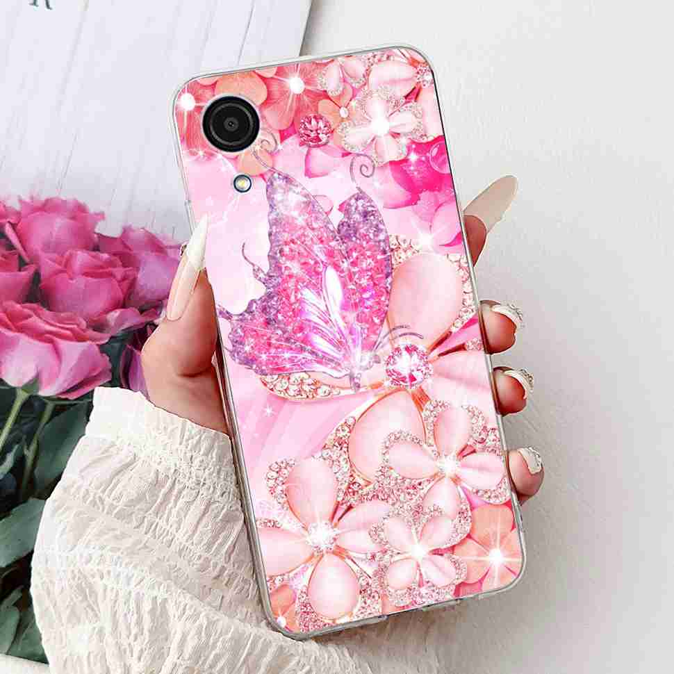 For Samsung A03Core Case Soft Silicone Cute Heart Painted Cover Case For Samsung Galaxy A03 Core SM-A032F TPU Fundas Capa