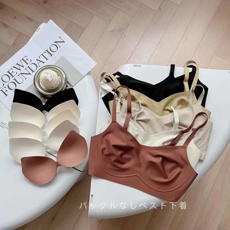 Womens Thin Push Up Bra Soft Support Seamless Breathable Underwear Small Cups Daily Wear