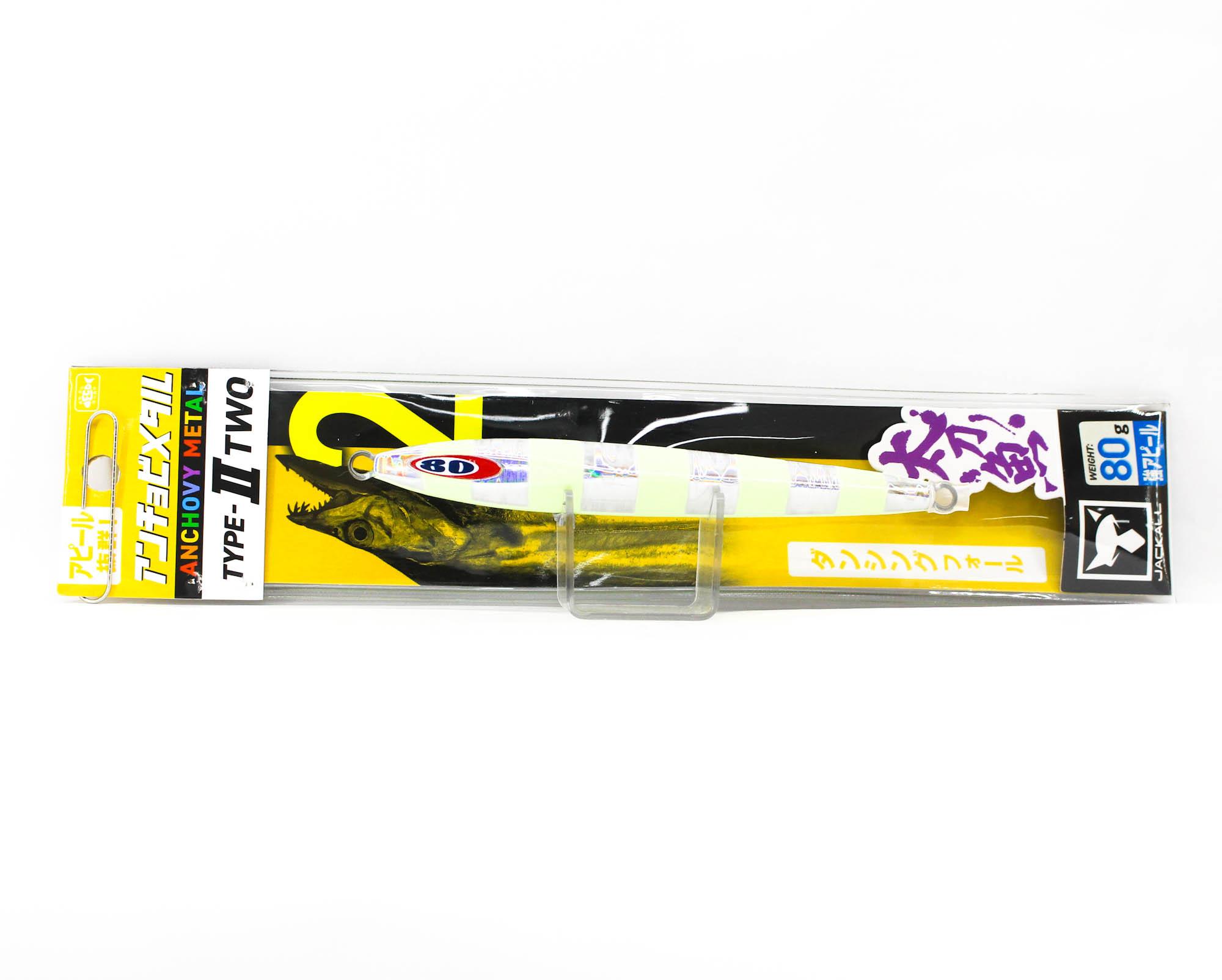 

Jackall Металлическая джиг-приманка Тип Анчоус 2 Медленное скольжение 80 грамм Светящаяся полоса (0080)