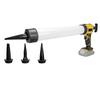 Kabellose Wurst-Kartuschenpresse 20oz/600ml Elektrische Dichtstoff-Klebstoffpistole 4 Geschwindigkeiten Befüllen Abdichten Reparatur für Dewalt 20V Akku-Pin