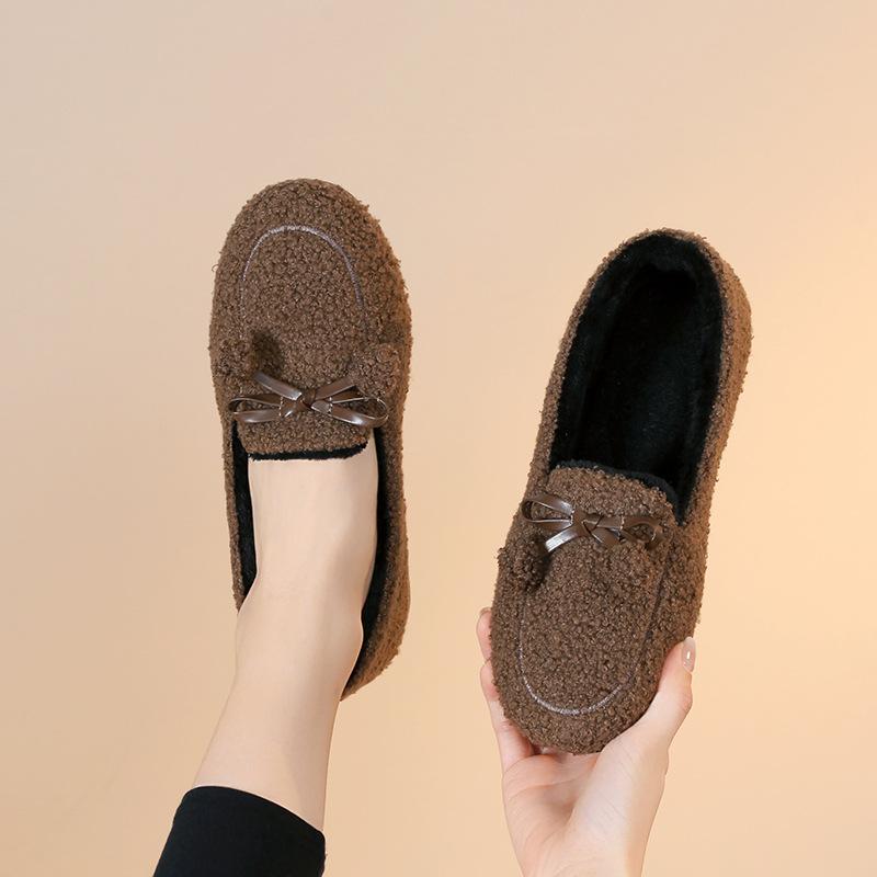 Winter new cloth shoes velvet warm daily home indoor women's cotton slippers cotton shoes