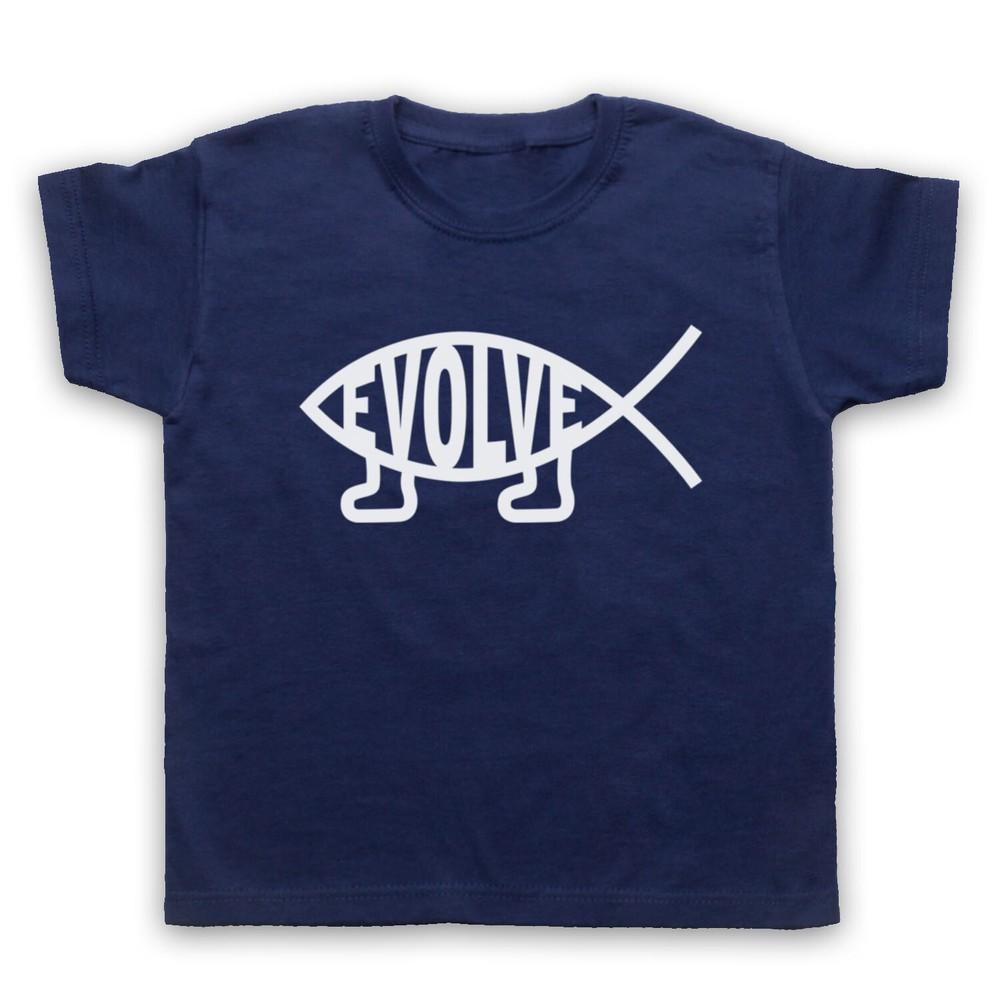 Evolve Evolution Atheist Symbol Darwin Theory Religion Kids Childs T-Shirt