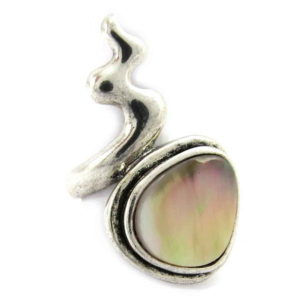 Silver Beige 'Kilimanjaro' Ring