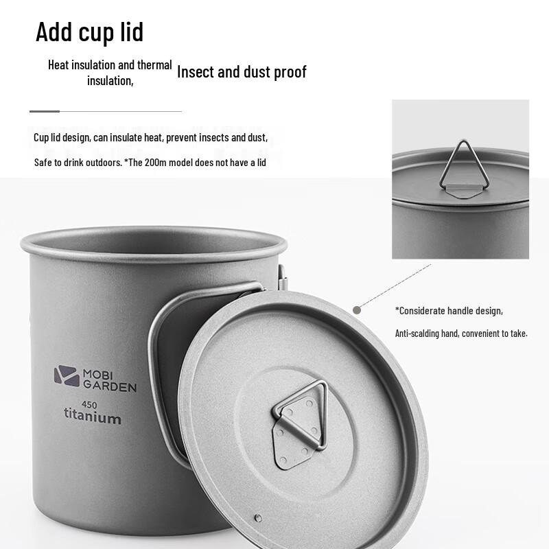 Pure Titanium Outdoor Camping Mug