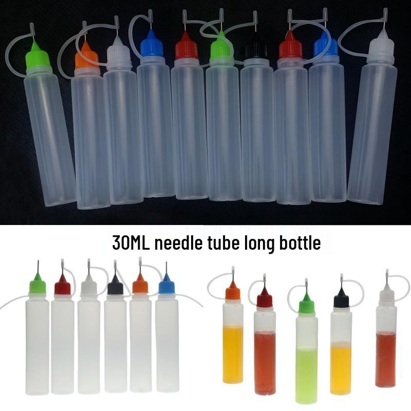 

30 мл Выдавливаемая ПЭ Бутылка для Дозирования Пигментов для Макияжа и Жидкостей Red Needle Tube