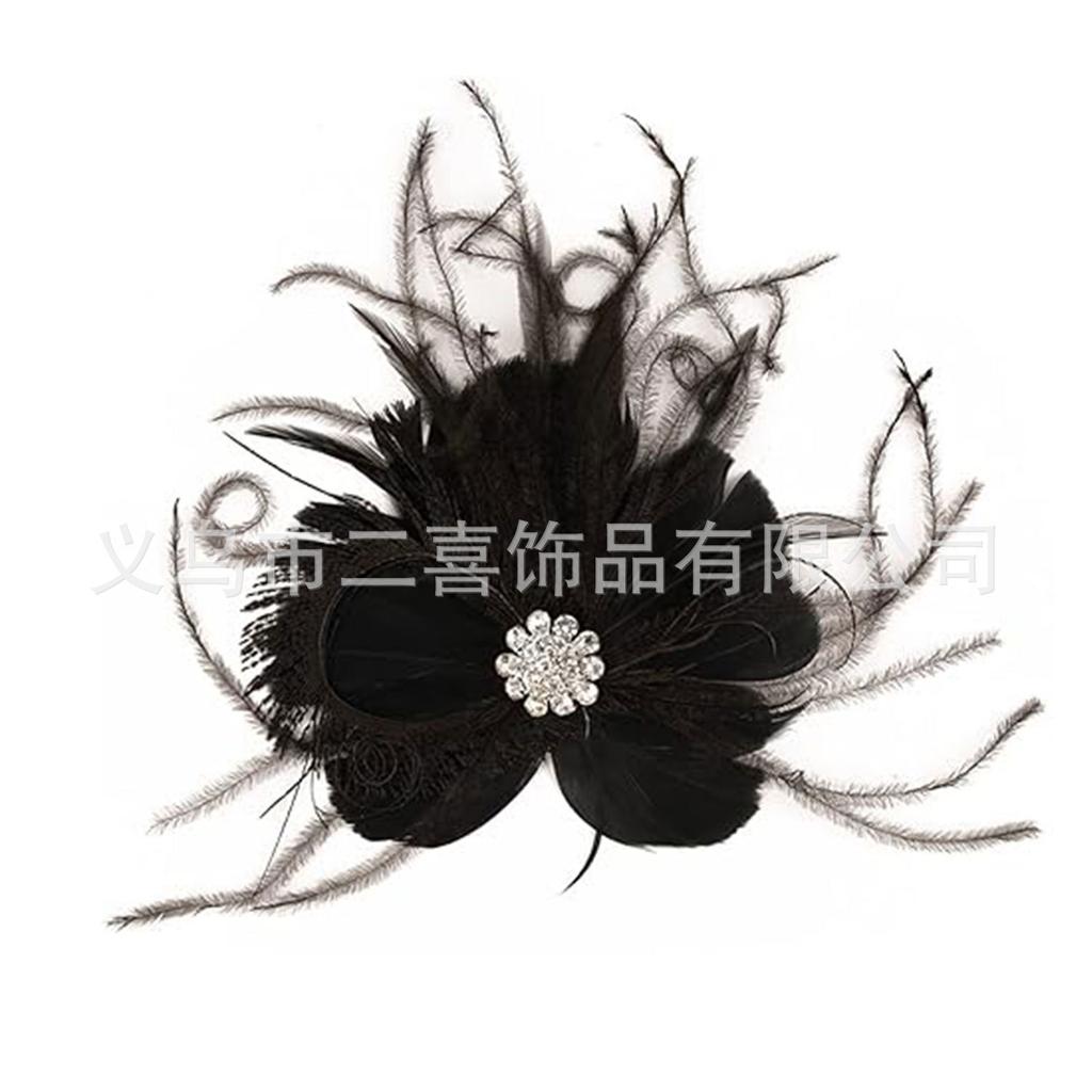 S Headband European and American hot-selling peacock feather headband party ball hair accessories headgear