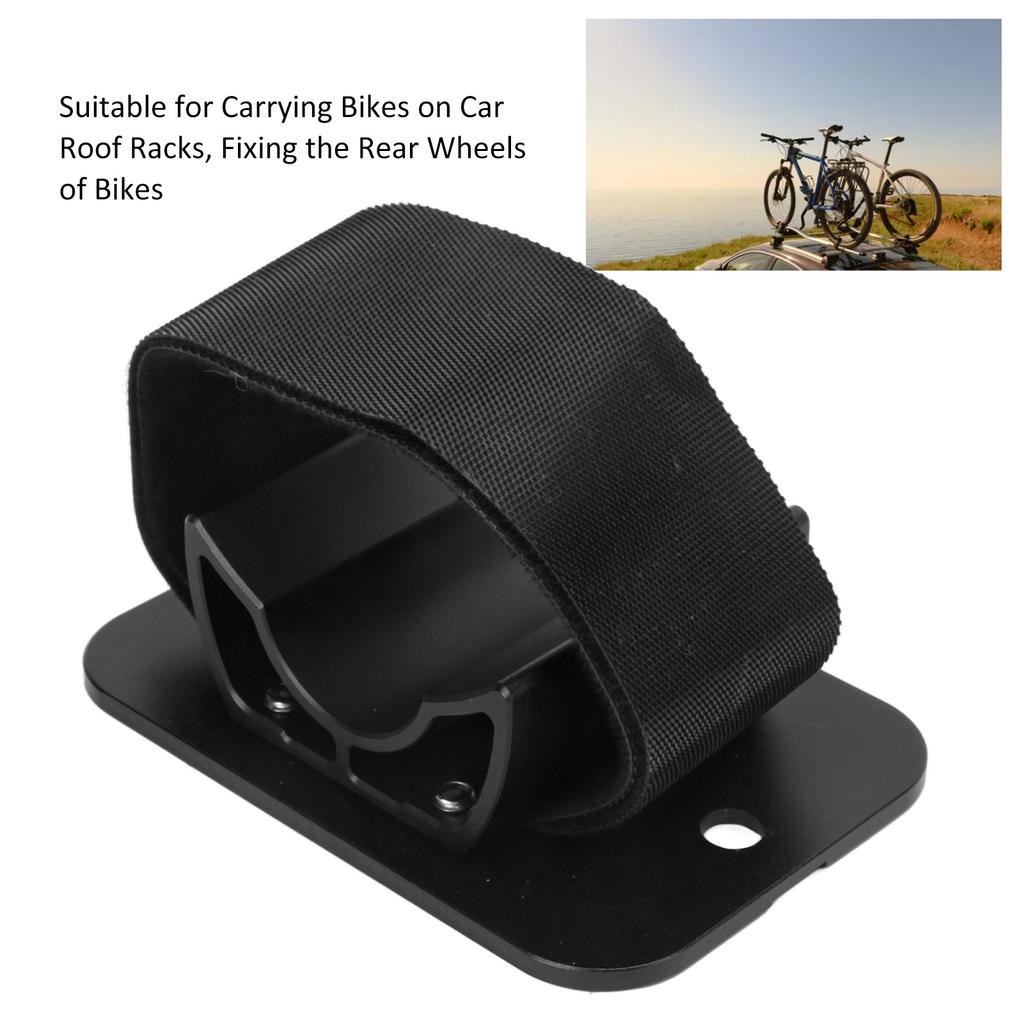 Car Roof Bike Rear Wheel Bracket Aluminum Alloy Wear Resistant Car Rooftop Bike Rear Mount for Car Coupes Hatchbacks