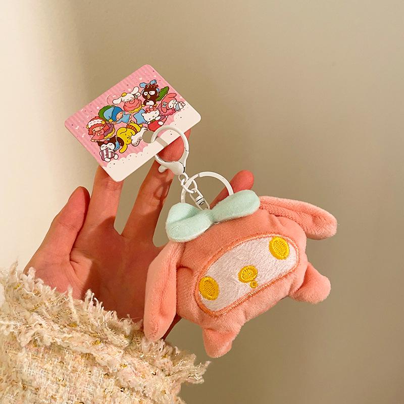 Plush Cartoon Keychain Pendant - Cute Gift Accessories for Bags