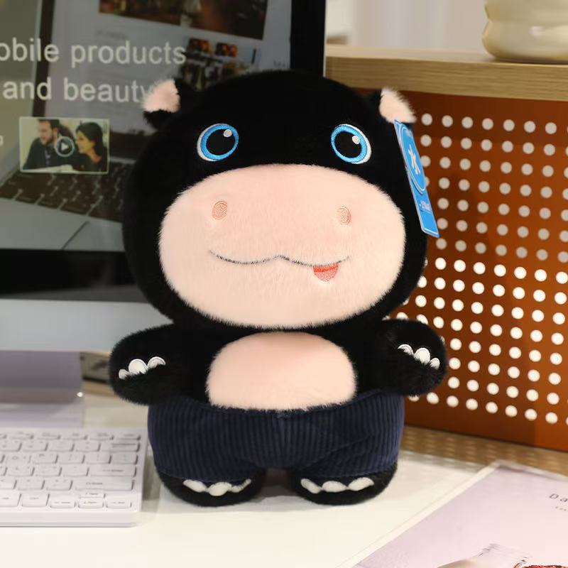 Latest Five Elements Kaiyun Hippopotamus Doll Kawaii Stuffed Plush Toy Doll Cartoon Anime Cute Children's Birthday Gift Doll