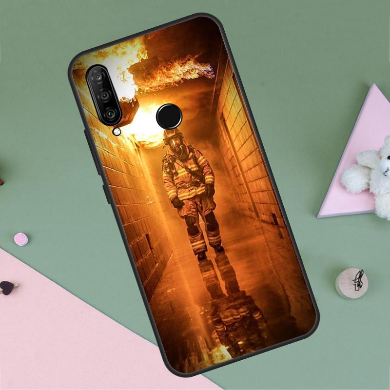 Firefighter Heroes Fireman For Huawei P30 P40 Lite P60 Pro Nova 7i 8i 11i 12i 12s 10 9 SE Y90 Y60 Y70 Y72 Y61 Y91 Case