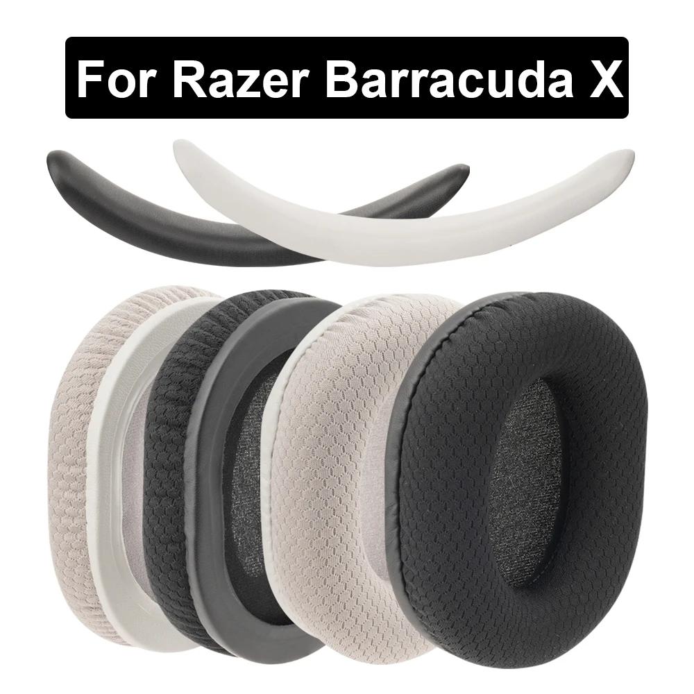Replacement High quality Ear Pad for Razer Barracuda X Wireless/Bluetooth version Headset Ear Pad PU Leather Sponge Foam