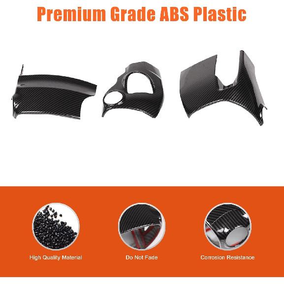 Car Steering Column Cover Trim Compatible with Subaru WRX 2022 2023 2024 Car Steering Wheel Base Trim Cover Protection Frame Interior Accessories