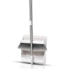 Upright Soft Bristle Broom and Dustpan Set with Stainless Steel Handle