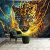 Running Horses Tapestry Galloping Wild Farm Animal Lifelike Running Desert Steed Lovely Painting Honor Grace Theme Wall Hanging