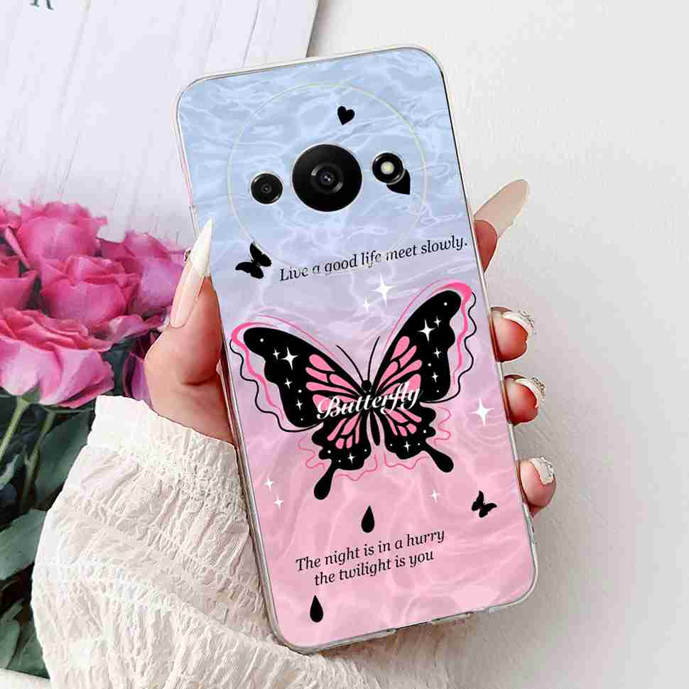 For Xiaomi Redmi A3 Case 6.71" Soft Silicone Beautiful Painting Back Cover For Redmi A3 RedmiA3 Phone Case Bags