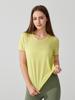 Women's Cross-Border Yoga T-Shirt - Lightweight, Breathable, Short Sleeve, Hollow Back, Perfect for Dance, Fitness, Running.