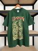 Maglietta Unisex Cotone Oversize Taglia L Vintage Anni '90 Levellers Rock Band T-shirt Verde Taglia XL