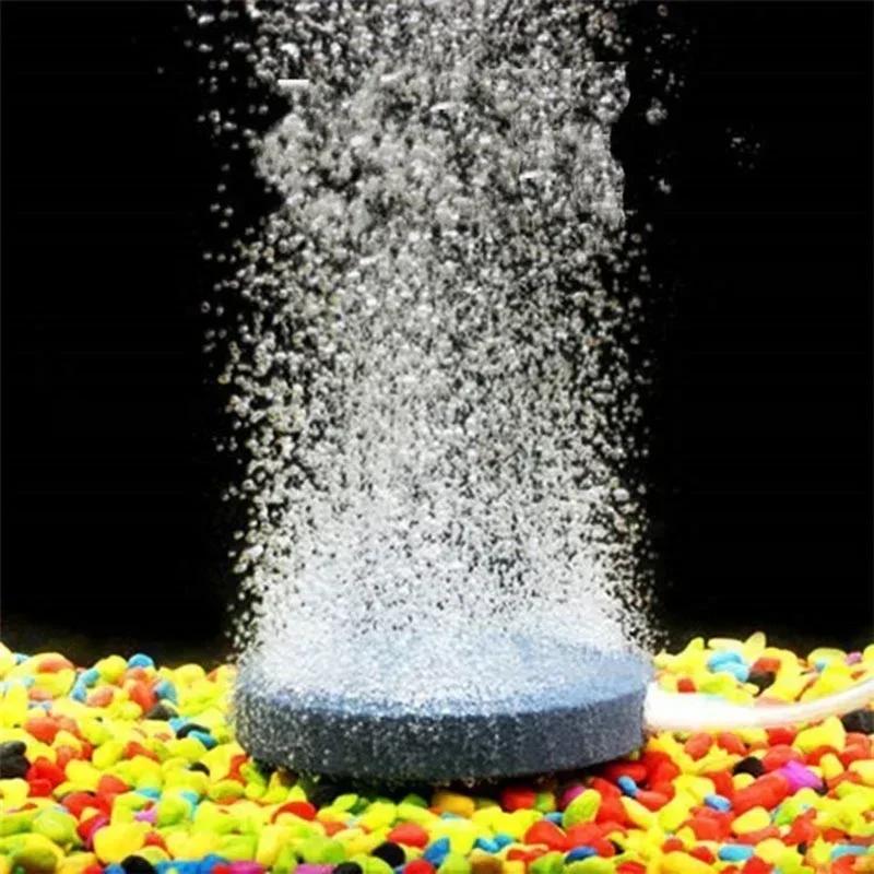 40mm Luftblasenstein Aquarium Belüfter Teichpumpe Luftstein Blasenscheibe Aquarium Luftpumpe Hydroponische Sauerstoffplatte