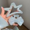Hair Claw Transparent Jelly Color Bow Tie Star Design Shark Clip Back Head Large Hair Clip Hair Accessory