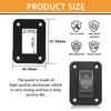 Mankk On-Off Switch 12V 20A 4 P DPST Rocker Switch Panel RV Light Switch For RV Trailers Camper Boats KCD2-7-201-B1-DZ