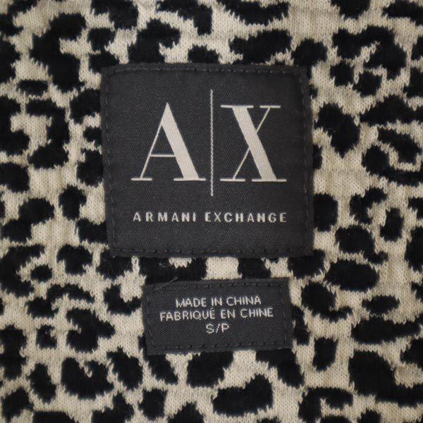 ARMANI EXCHANGE Leopard Pattern 7 minutes sleeve tailored jacket Women Used