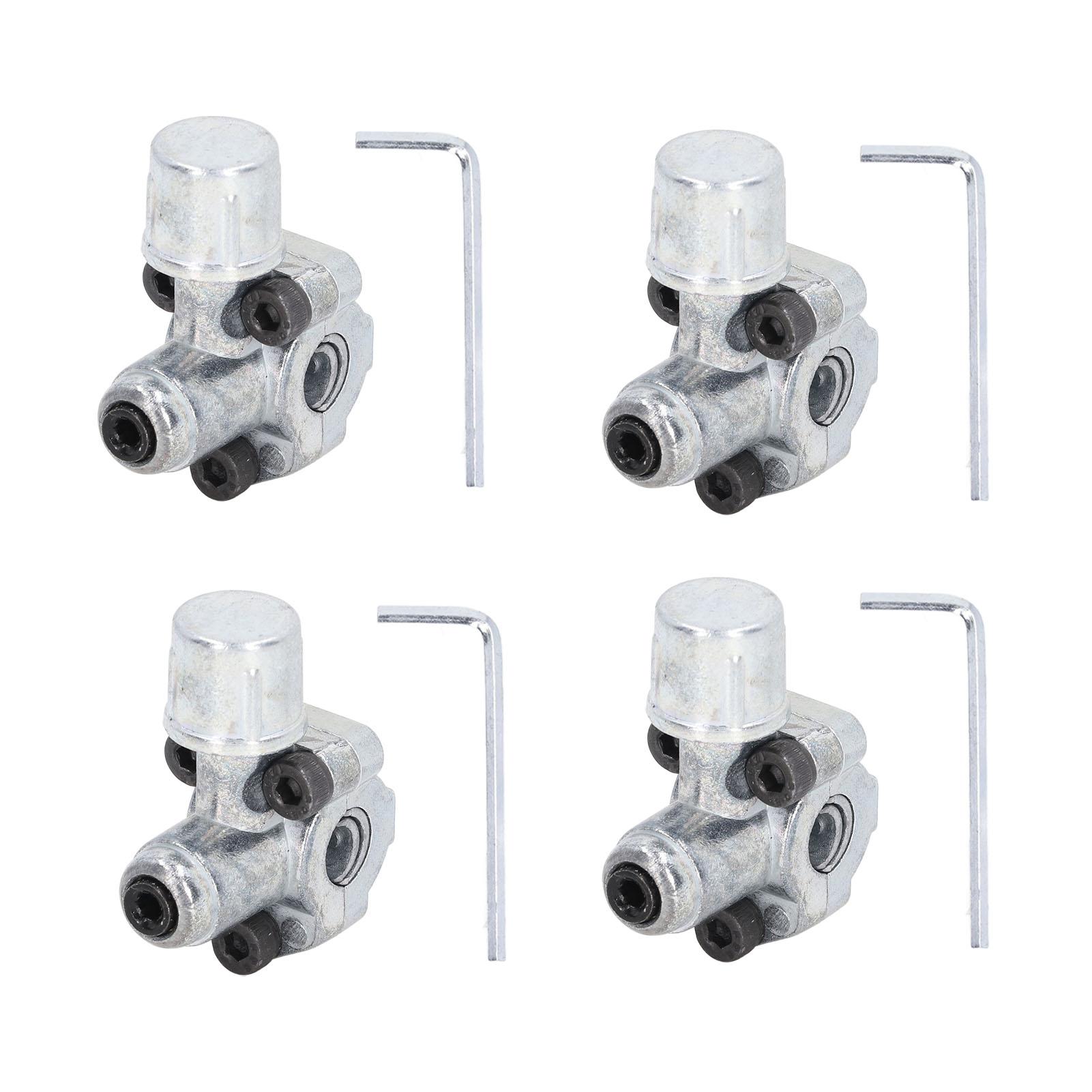 

4Pcs Piercing Valve Zinc Alloy Line Tap Valves 3 in 1 for 14in 516in 38in Pipe