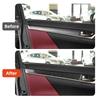 Carbon Fiber Auto Door Panel Protector Decoration Strips For Lexus GS GS250 GS350 L10 2012-2019 Car Sticker Interior Accessories.