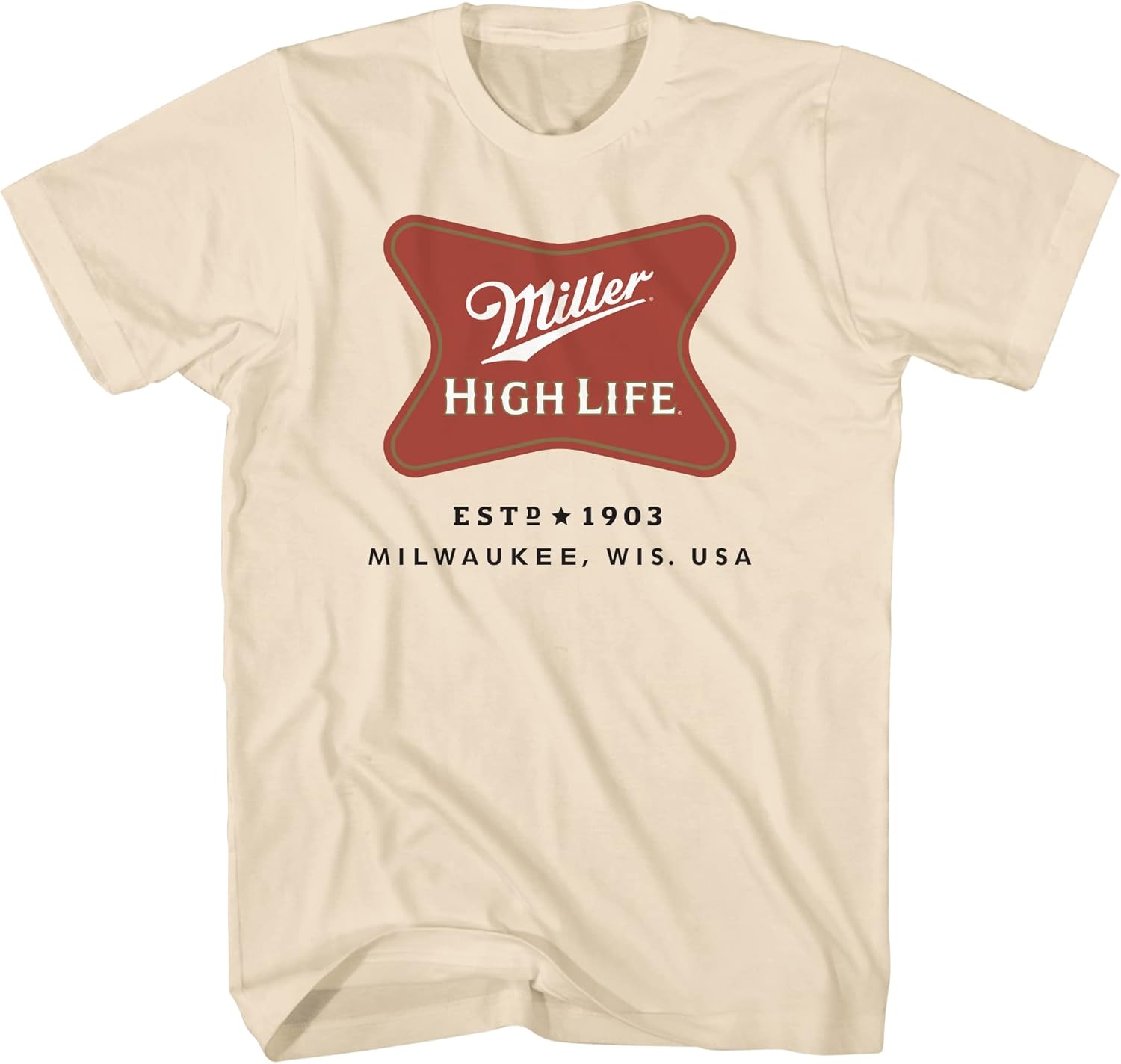 Miller High Life Mens Shirt Beer Logo Graphic Light Shirt XXXL