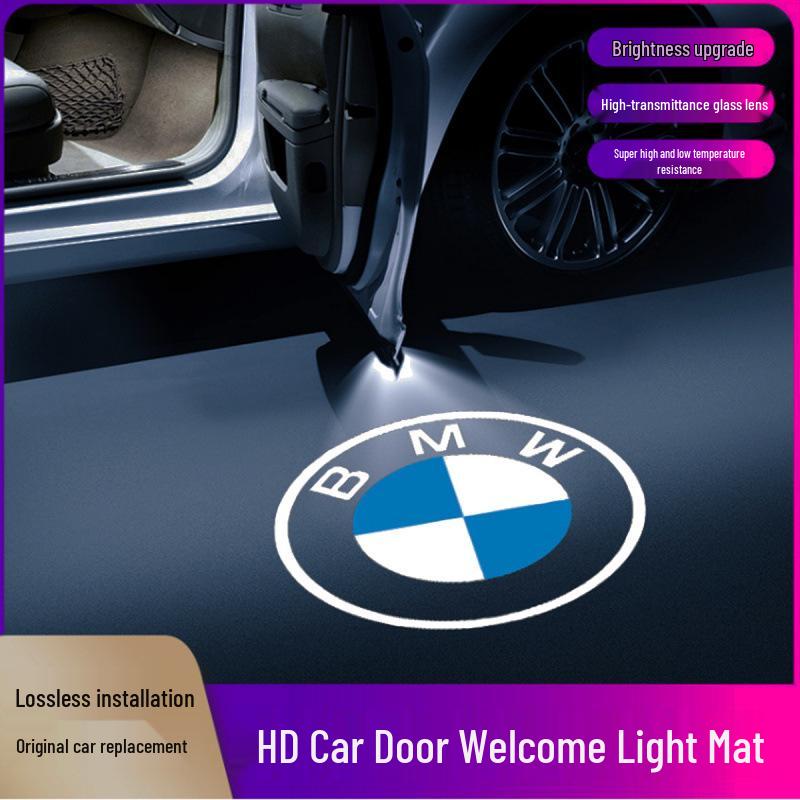 BMW Door Projection Lights: Compatible with 3, 5, 7, and X Series Models.