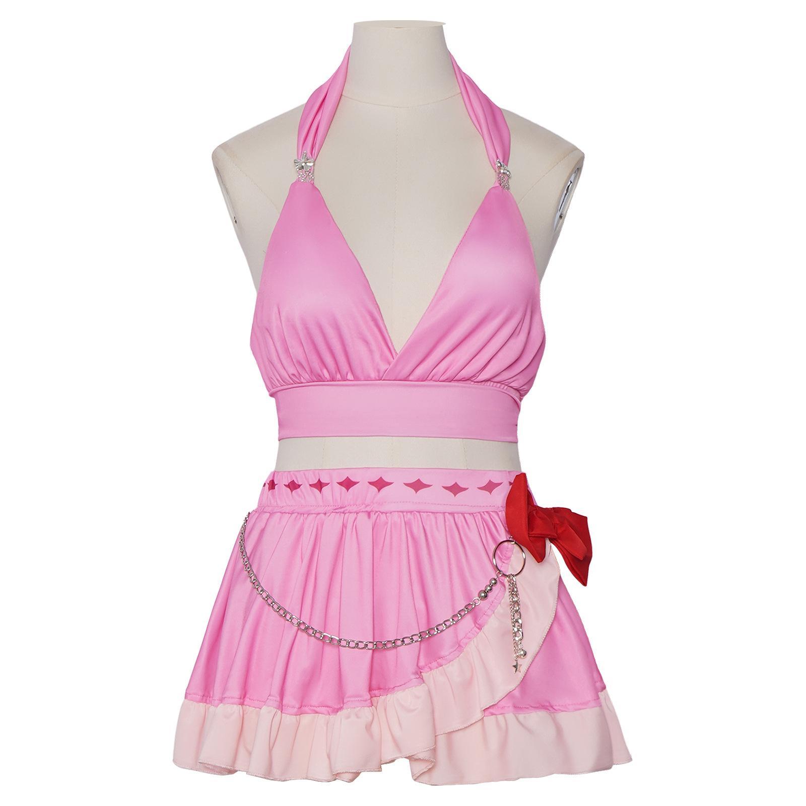 Final Fantasy Vii Ff7 Rebirth Игра Тифа Локхарт Один Член Корпорации Шинра Лавина Косплей Костюм Игра Полный Комплект S 40-45kg белый