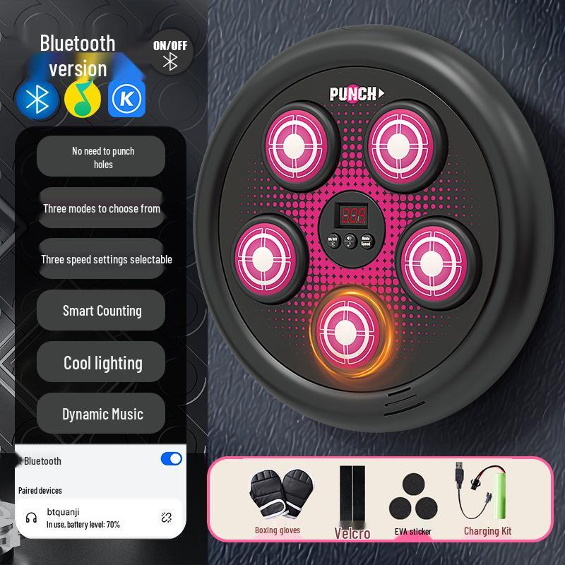 Kids' Bluetooth Boxing Target: Smart Music Fitness Punch Toy