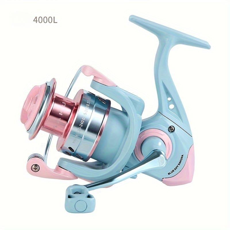 Macaron Color Spinning Fishing Reel Anti-corrosion and Wear-resistant Fishing Reel Suitable for Freshwater and Seawater Long-distance Casting