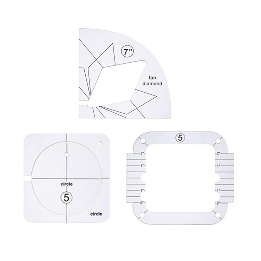 Acrylic Sewing Patchwork Ruler Clothing Design Sewing Tailor Ruler Special-shaped Yardstick Cutting Quilting DIY Drawing
