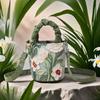 Oil Painting Flower Advanced Feeling Crossbody Handle Bucket Women's Bag Korean Illustration Literary Watercolor Creative