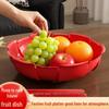 High Transparency Thickened Fruit and Nut Display Plate for Living Room