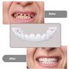 Simulation Tooth Cover Set - Upper & Lower Guards + 2 Dental Waxes for Natural Smile Enhancement, Food-Safe Wear