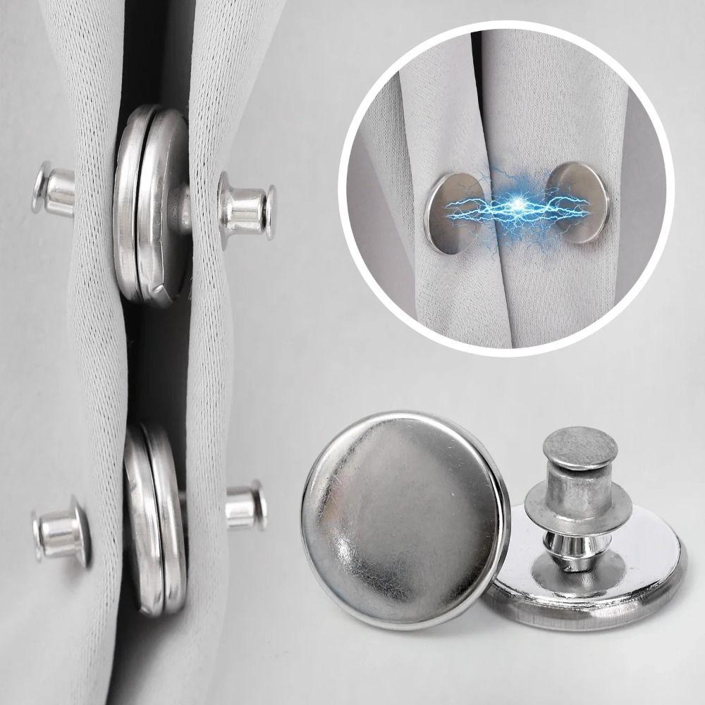Lightproof Design Magnetic Curtain Buckle Metal Material Detachable Curtain Magnets  Room Curtain