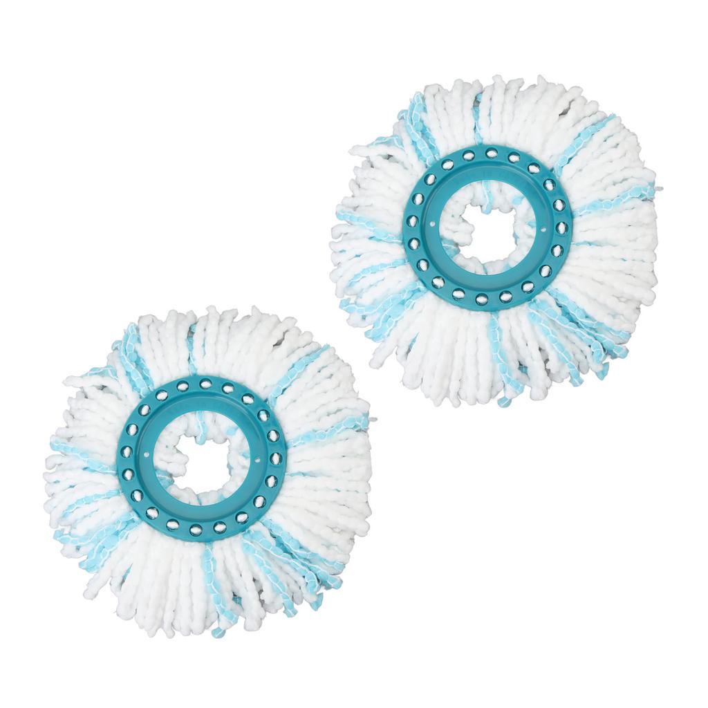 2 Pcs Rotate Mop Replacement Head 360 Degree Spin Mop Highly Absorbent Microfiber Refills Head Easy