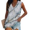 Summer New Gradient 3D Print Tank Top Women Fashion Casual V-Neck Sleeveless Camisoles Off Shoulder V… More