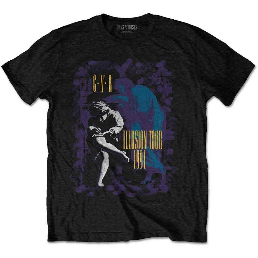 Guns N Roses Unisex T-Shirt: Illusion Tour 91 (Large) 4XL