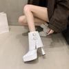 Niche Boots Heightened Platform Single Boots for Women
