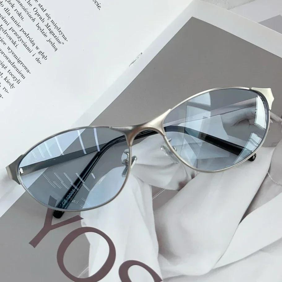 

Женские стильные хип-хоп солнцезащитные очки мужские унисекс для отдыха на природе путешествия модные очки с металлической оправой модные уличные солнцезащитные очки