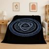 Viking Totem Nordic Rune Valhalla Vegvisir Odin Flannel Blanket Soft Throw Blanket for Bedroom Living Room Bed Travel Picnic Nap