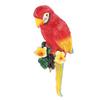 Papagei Dekor Statue Figur Scharlachroter Ara Skulptur Vögel Garten Hof Dekoration