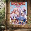 Lucky Star Comedy Anime Cartoon Tapestry Art Science Fiction Room Home Decor Wall Hanging Home Decor