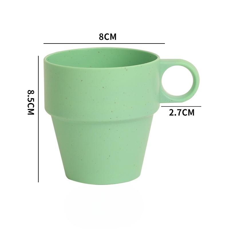 Household Wheat Straw Plastic Mouthwash Cups, Toothbrush Cups, Couple Washbasin Cups, Student Dormitory Washbasin Cups